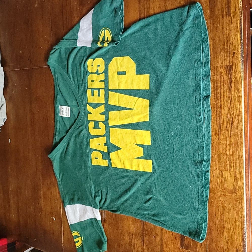 PACKERS baggy cropped top by PINK Victoria's Secret Size Small